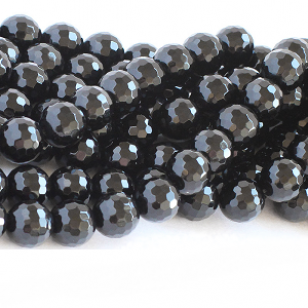 Kralen Onyx  Facet  8mm