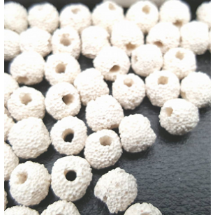 Kraal Lava Steen 10mm Wit