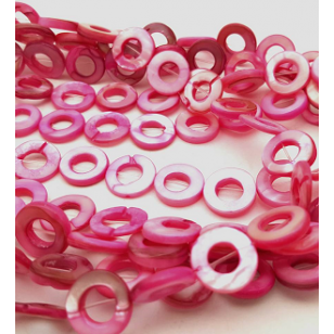 Kralen-Rond-Schelp-Roze