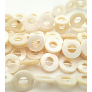 Kralen-Rond-Schelp-Creme