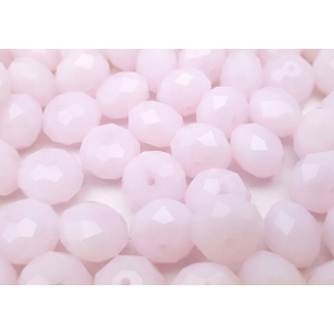 Kraal  Crystal Opal Roze rondelle - 9x12mm