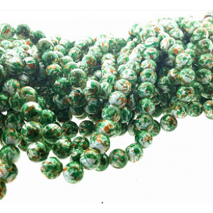 Glas-kralen-10mm-Olivedrab