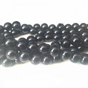 Glas Kralen 10mm Zwart