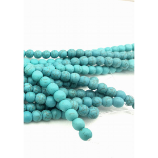 Kralen Howliet blauw 6 mm -  72 x