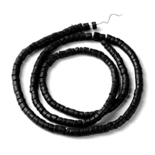Kralen Coconut Kokos Zwart 4mm