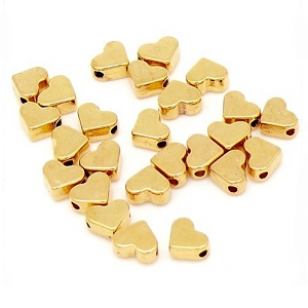 Kraal Hart Goud 6mm 