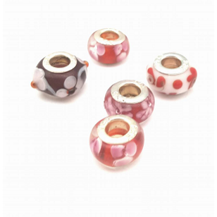 Lampwork glas kralen 5 stuks - #13