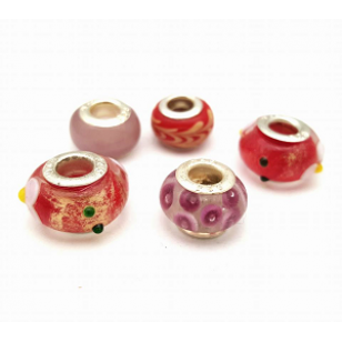 Lampwork glas kralen 5 stuks - #2