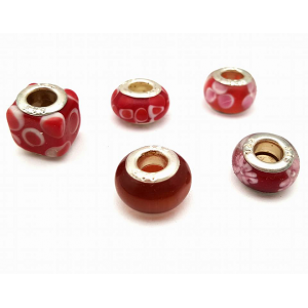 Lampwork glas kralen 5 stuks  #6