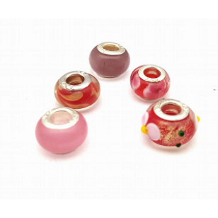 Lampwork glas kralen 5stuks #8