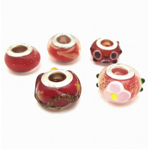 Kralen Lampwork 5 stuks