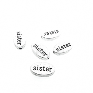 Kraal tekst Sister ovaal