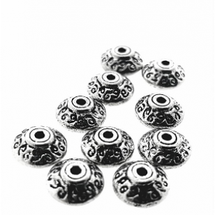 Kralen Metaal 6x5mm -10x