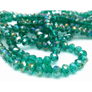 Kralen - Facet Crystal  groen AB