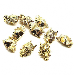 Kraal Wolf 18x10mm goud
