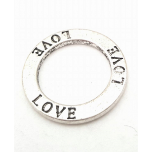 Ring met tekst Love