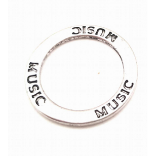 Ring met tekst Music
