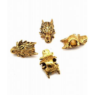 Kraal Wolf 18x10mm goud