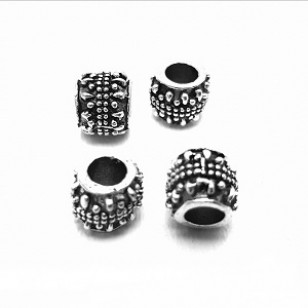 Kraal 9x10mm Zilver