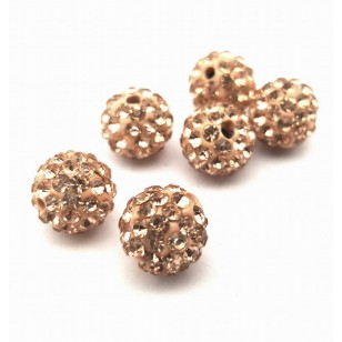 Crystal kraal 10 mm Champagne