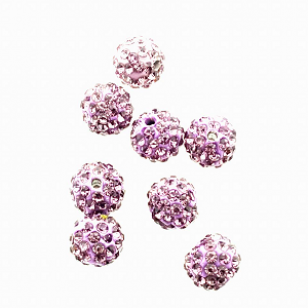 Kraal-klei-kristal-Purple-10mm