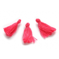 Kwastje Hard roze  3cm