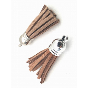 Kwastje Coffee Bruin 4cm