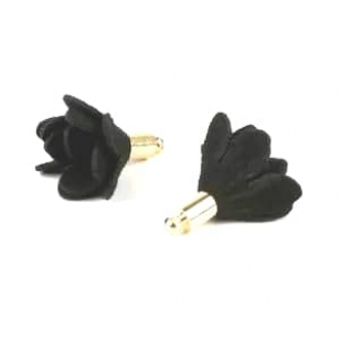 Bloem-Hanger-Suede-Zwart