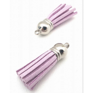 Kwastje Suede 4cm Lila