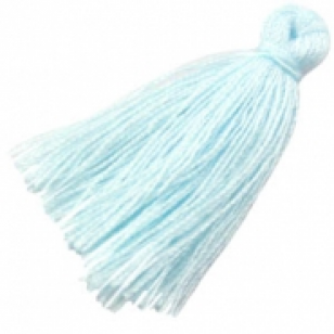 Kwastje light blue 3cm