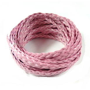 Kunstleer 5x2mm Roze