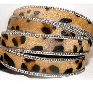 Leer-Tijgerprint-15mm-ketting