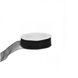 Organza Lint zwart 20mm