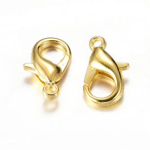 Karabijn sluiting 21x12mm Goud
