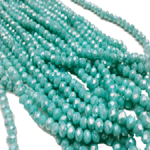  Facet AB Crystal rondelle - Blue