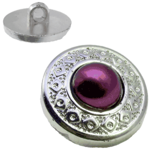 Knoop  paars Acryl 20mm