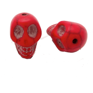 Kralen Howliet Skull Rood