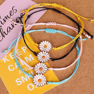 Choker Daisy Waxkoord Ibiza #2