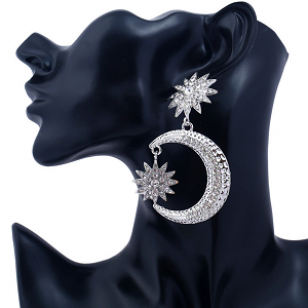 Oorbellen-Maan-Ster-Goud