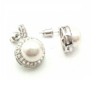 Oorbellen-Parel-Crystal Oorbellen-Parel-Crystal