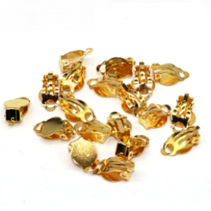 Oorbellen Clips Goud 10mm