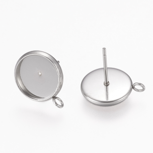 Oorbellen-RVS-setting-10mm