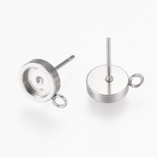 Oorbellen-RVS-setting-6mm