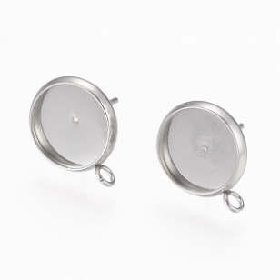 Oorbellen-RVS-setting-10mm