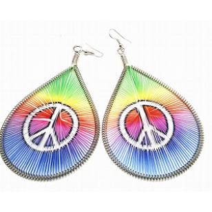 Peace oorbellen