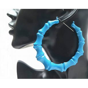 Oorbellen-Bamboe-Turqouise