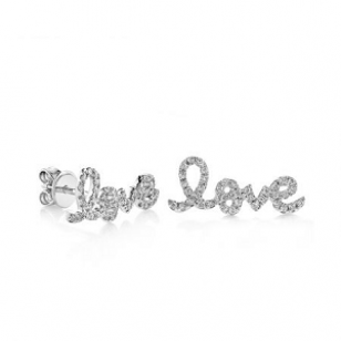 Oorbellen-Love-Strass Oorbellen-Love-Strass