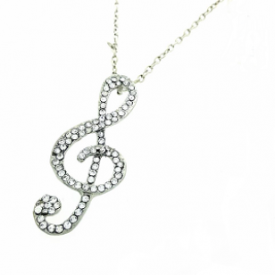 Ketting-Muziek-noot-strass