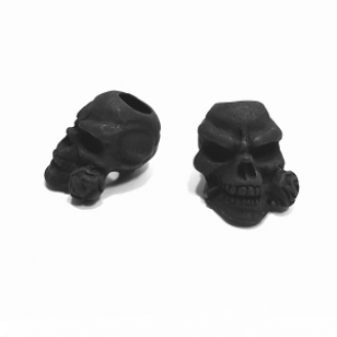 Kraal - Skull Poedercoating mat zwart