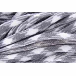 Paracord 550 4mm Grijs/Wit 10mtr